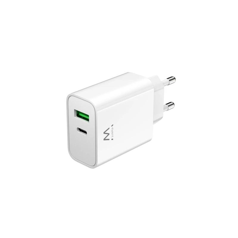 Cargador ewent ew1325 30w usb tipo a - usb tipo c