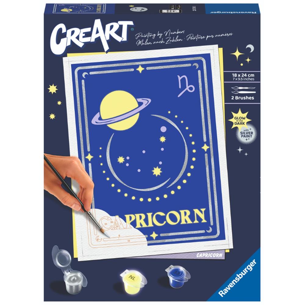 Ravensburger Kit para pintar con números creart serie trend d zodiac: capricornio