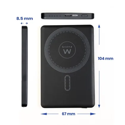 Ewent Powerbank ew1160 ultraslim magsafe 5000mah