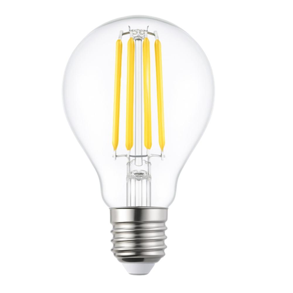Bombilla led silver electronic filamento transprente estandar 6w=80w -  e27 -  2700k