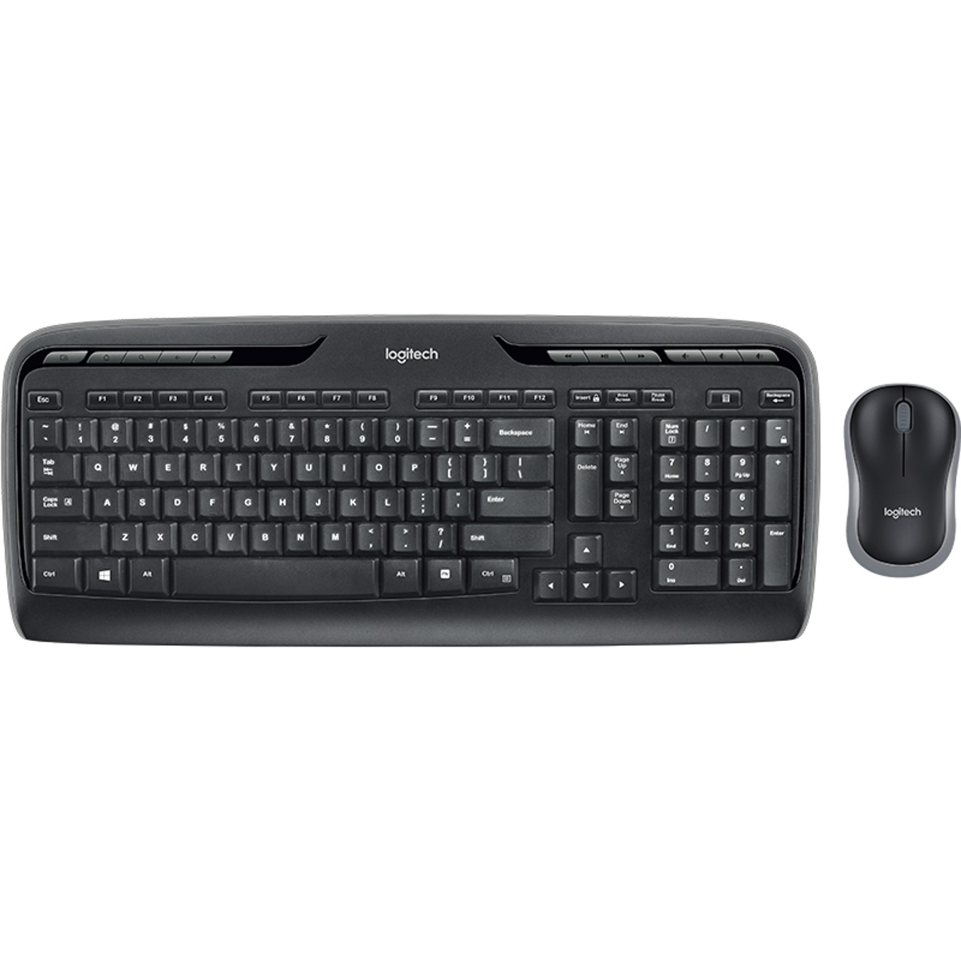 Logitech + mouse mk330 wireless inalambrico negro