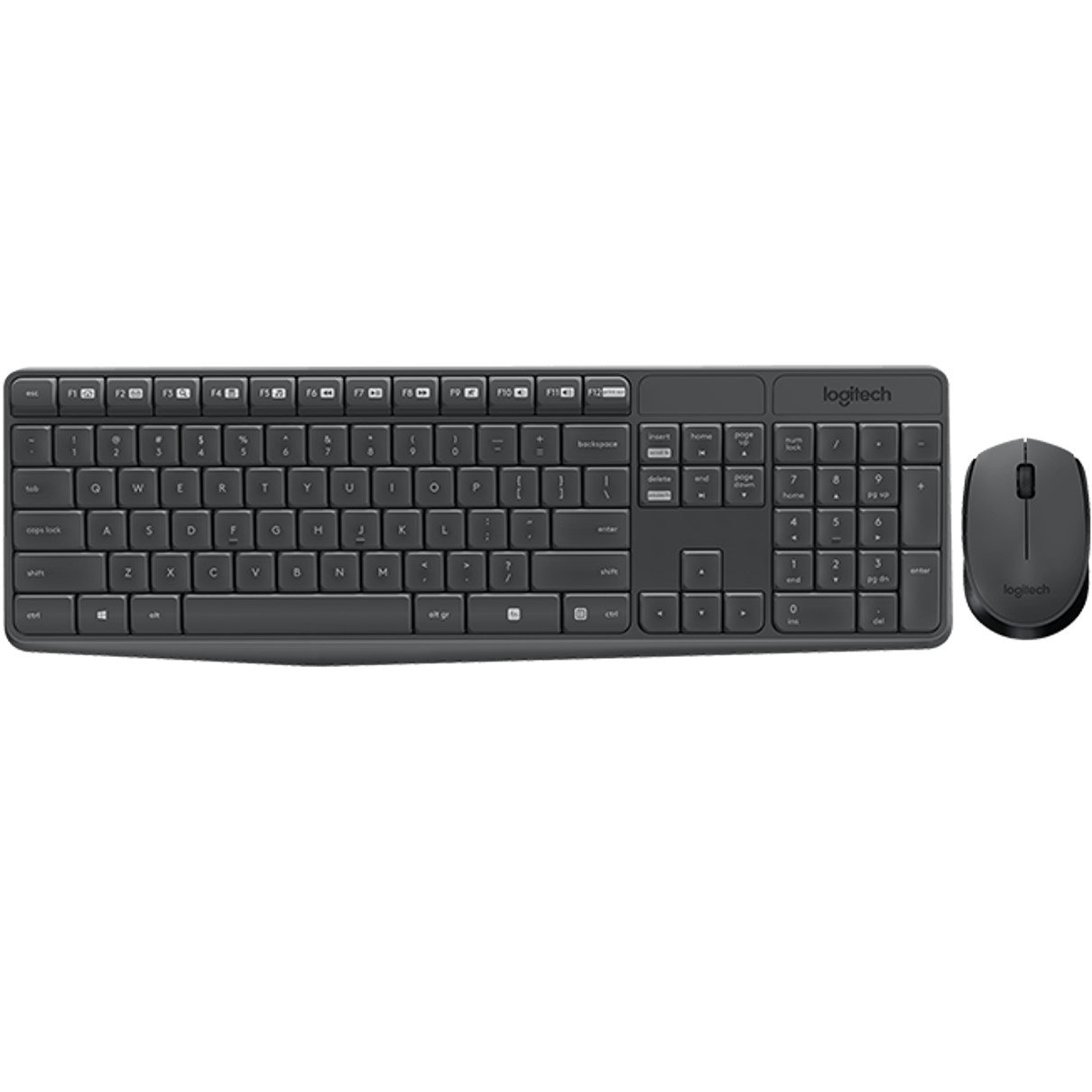 Logitech + mouse mk235 inalambrico ingles internacional