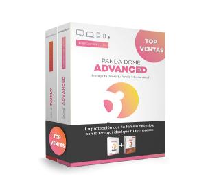 Panda Antivirus advanced 2 dispositivos 1 año+ family bundle caja
