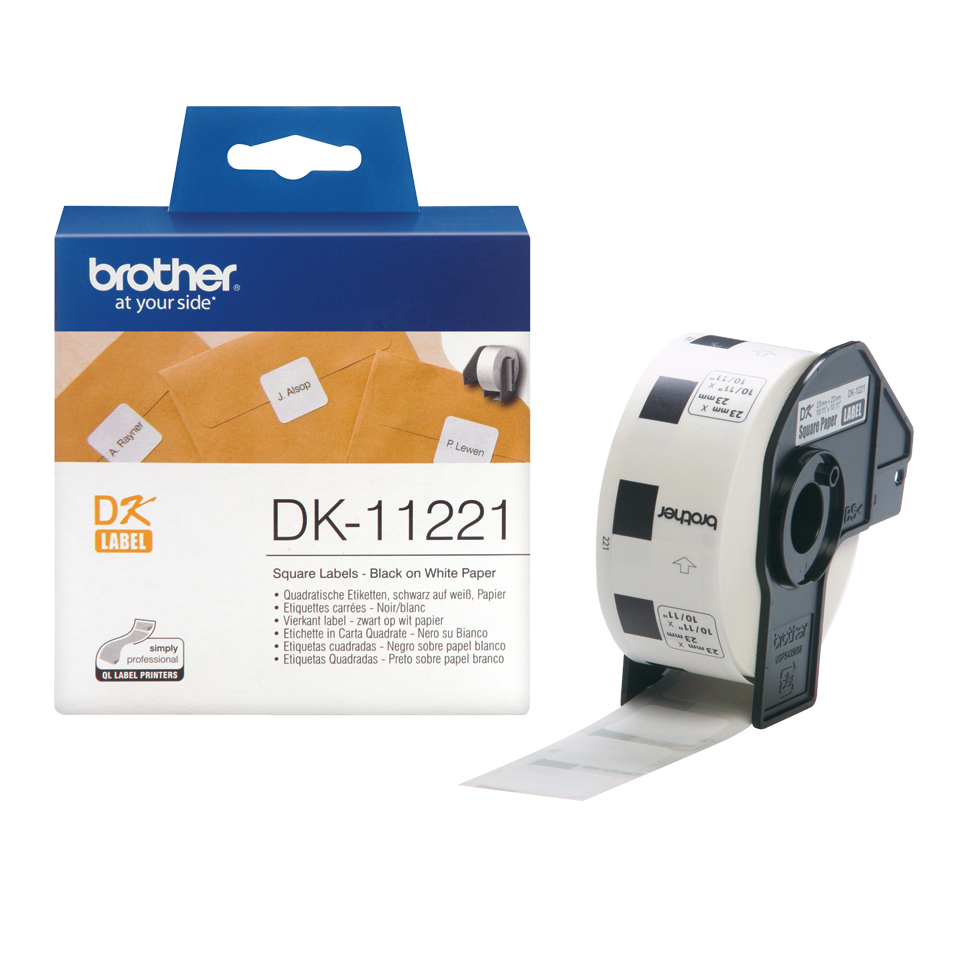 Brother Rollo de Etiquetas de 23x23mm de 1000 Uds