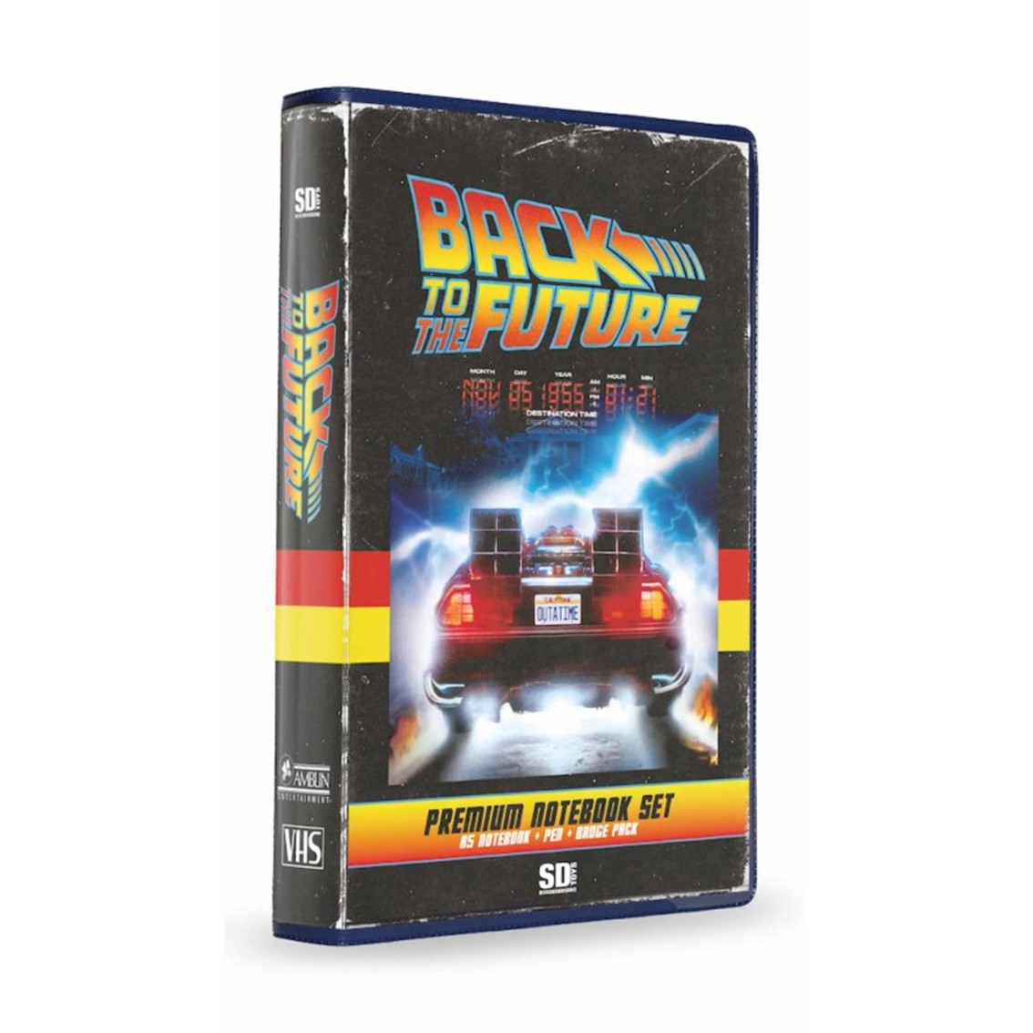 SD toys Set papeleria vhs regreso al futuro libreta chapas y boligrafo