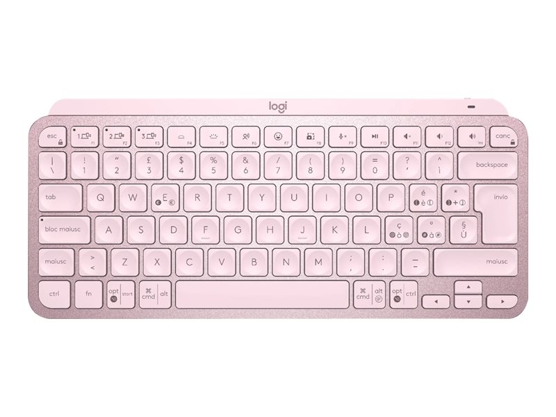 Teclado logitech mx keys mini rosa wireless inalambrico bateria