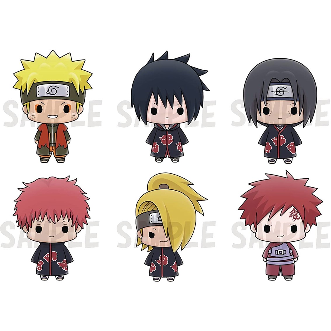 Megahouse Figuras naruto chokorin mascot set vol. 2 6 articulos