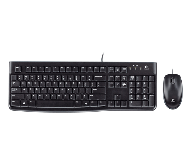 Logitech + mouse raton desktop mk120 USB italiano