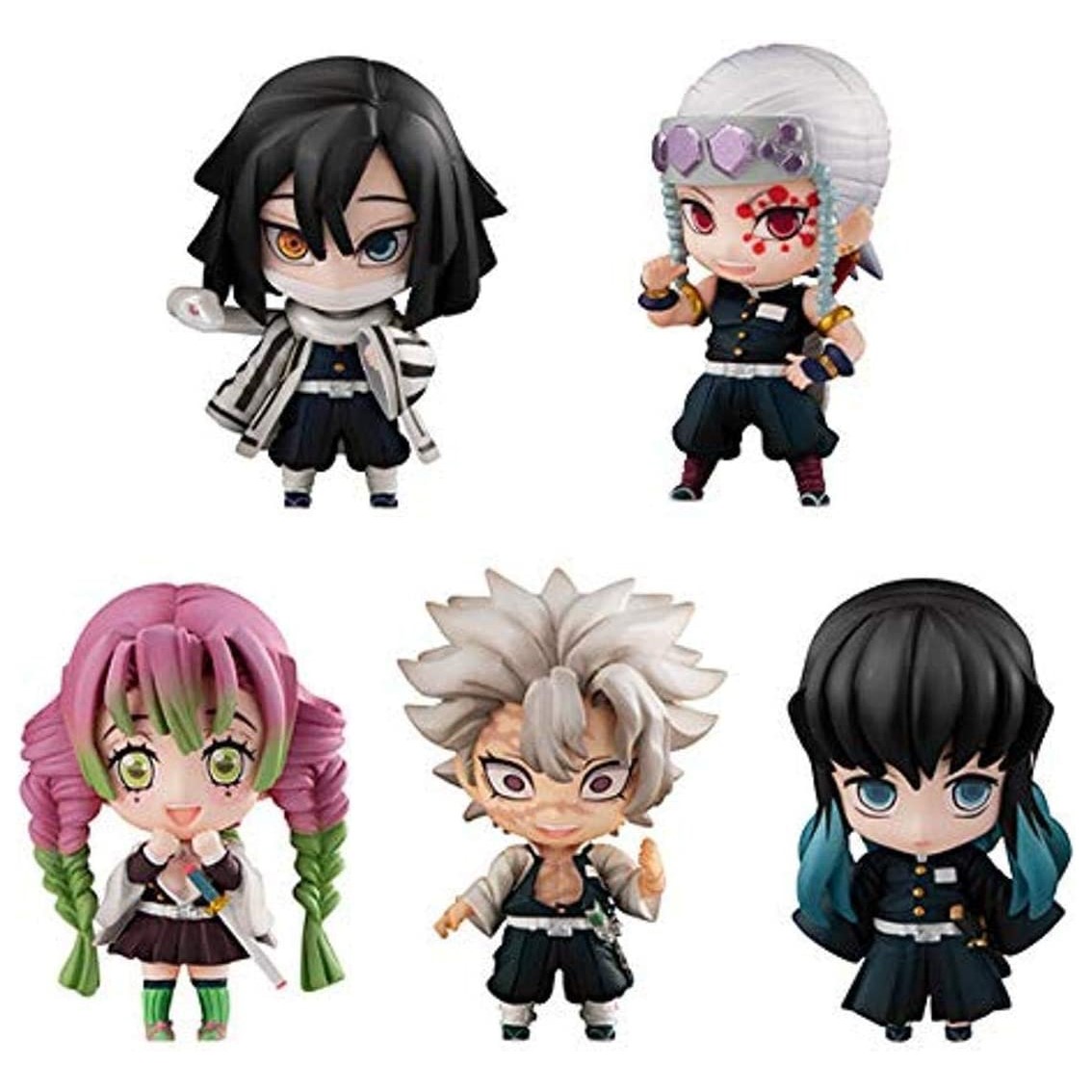 Megahouse Pack 5 figuras demon slayer kimetsu no yaiba sailor tanjiro & the hashira set b