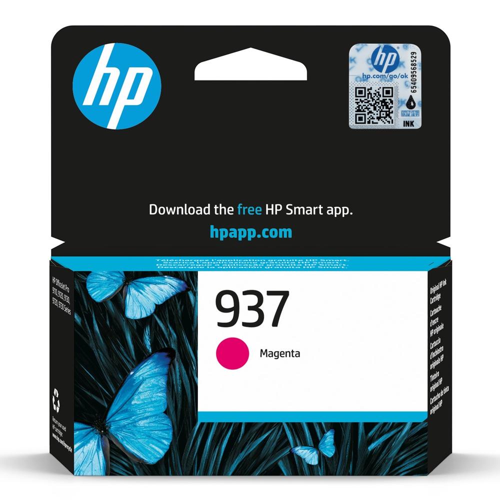 HP Cartucho tinta 937 4s6w3ne magenta
