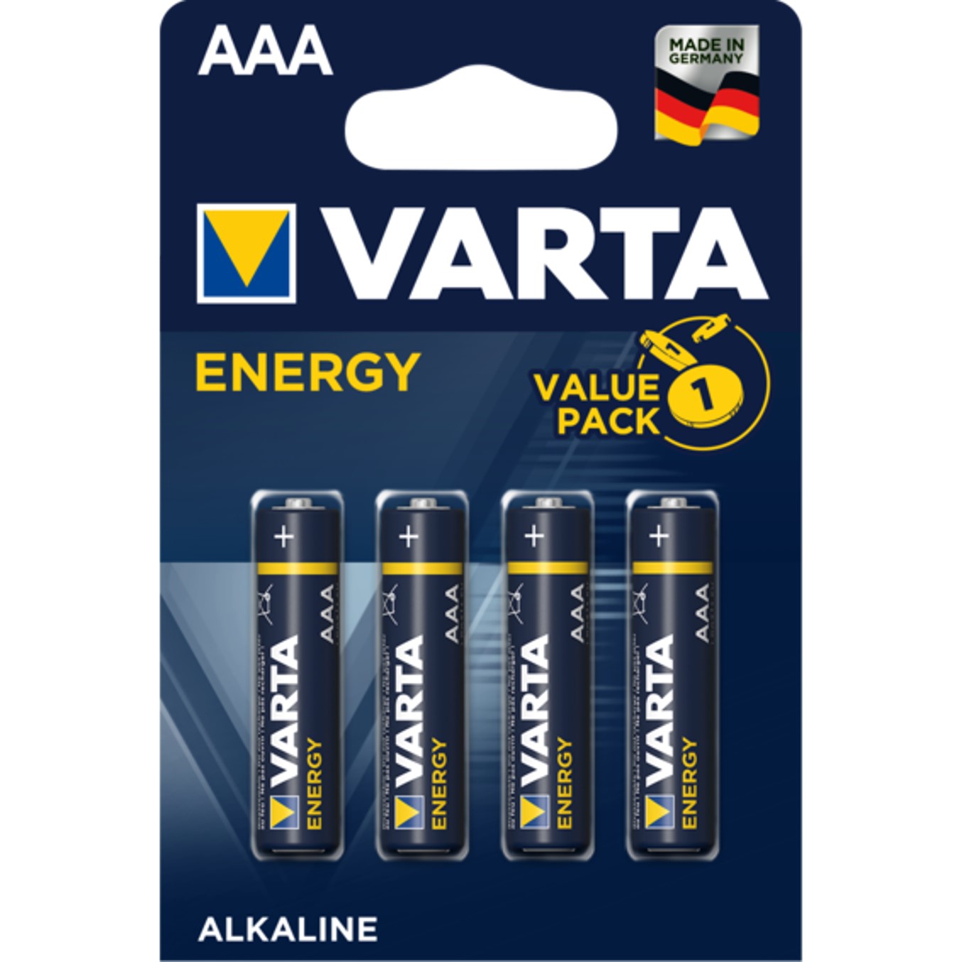 Varta Blister pilas alcalinas energy lr03 aaa - 4 pilas
