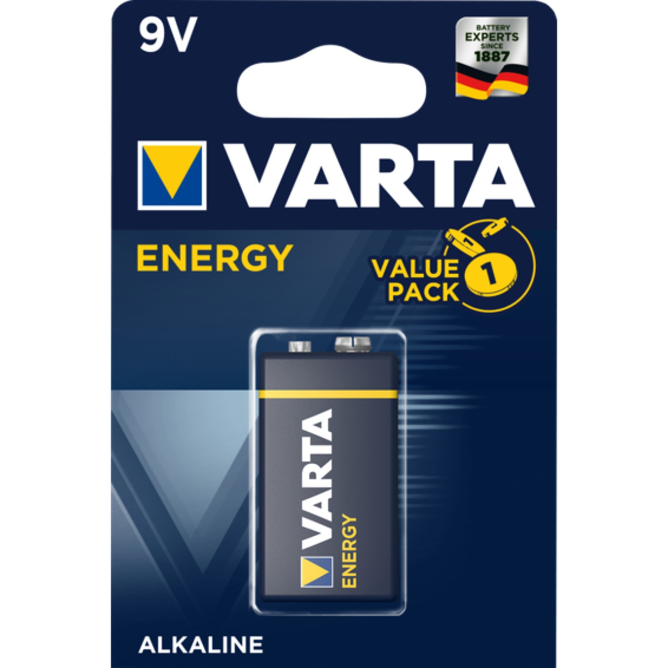 Varta Blister pilas alcalina energy 6lr61 9v