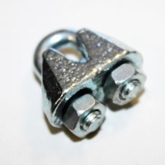 Sujeta cables recto galvanizado din - 741 3 mm