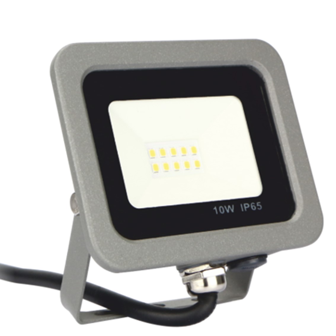 Silver Foco proyector LED IPS 65 10w 5700k luz fria 800lm gris