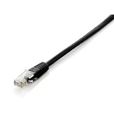Equip latiguillo u - utp cat6 0.25m red / negro – RJ45