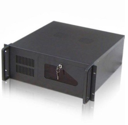 Caja servidor tooq rack 19 pulgadas 4u 406  negra sin fuente ventana transparente