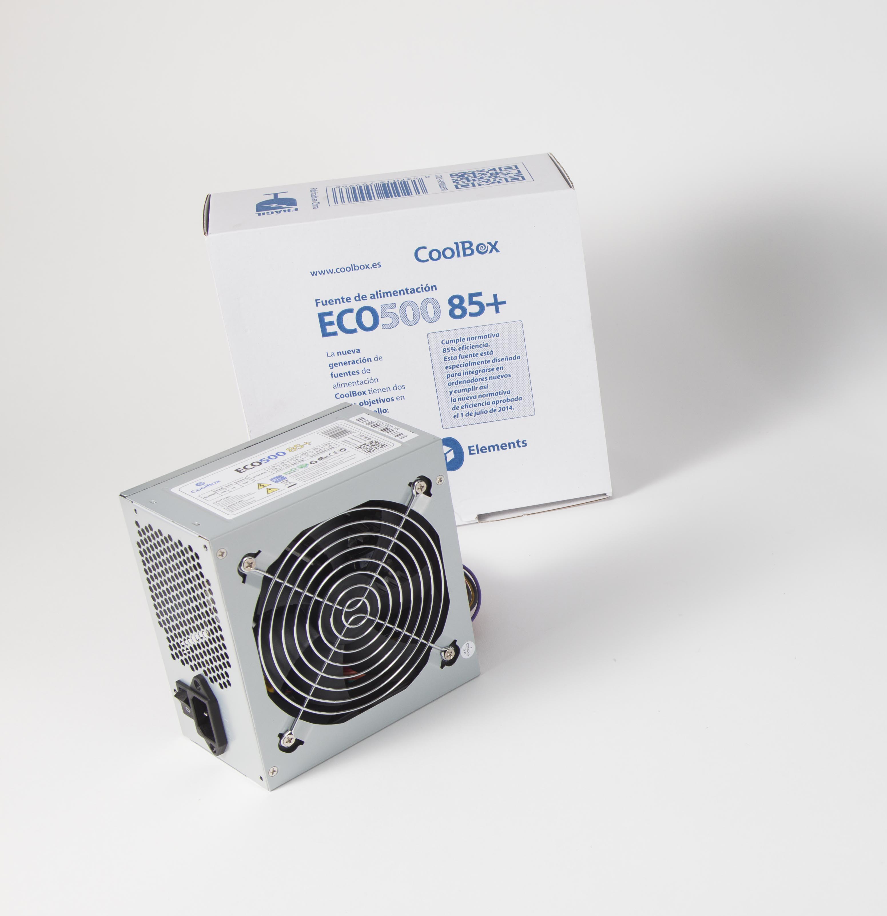Coolbox Fuente de alimentacion atx eco 500 85+ full range