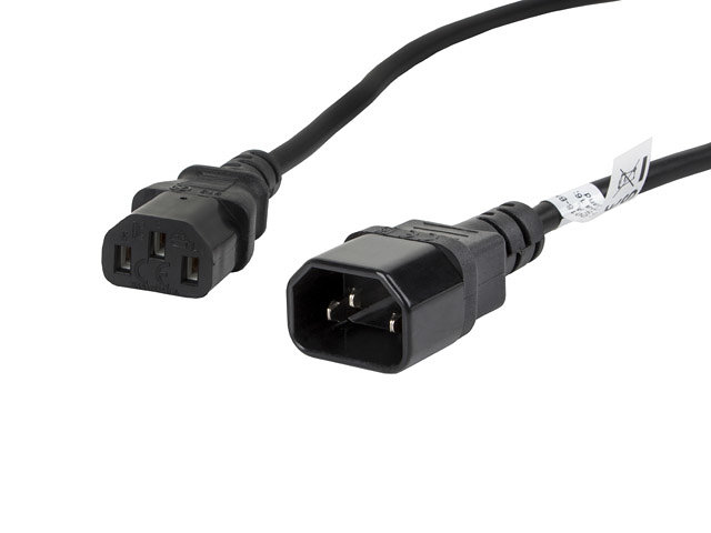 Lanberg Cable alargador alimentacion CPU iec320 c13 h - iec320 c14 m vde 1.8m