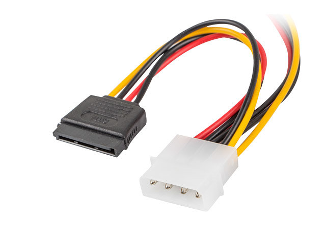 Lanberg alimentacion molex macho a 2x SATA hembra 15 cm