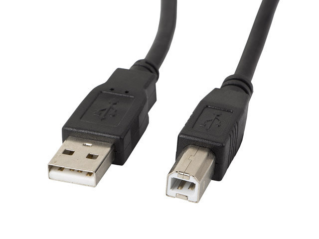 Lanberg Cable USB a - USB b macho - macho ferrita negro