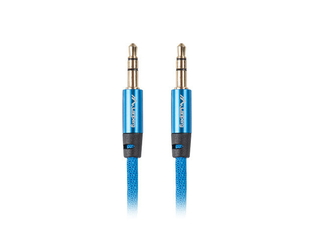 Lanberg estereo jack 3.5mm macho - jack 3.5mm macho 1m azul