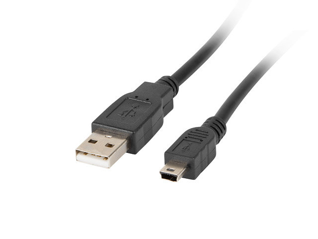 Lanberg USB 2.0 macho - mini USB macho ferrita 1.8m negro