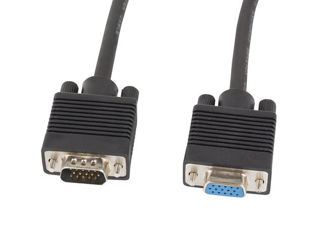 Lanberg macho hembra ferrita 5 m negro – VGA
