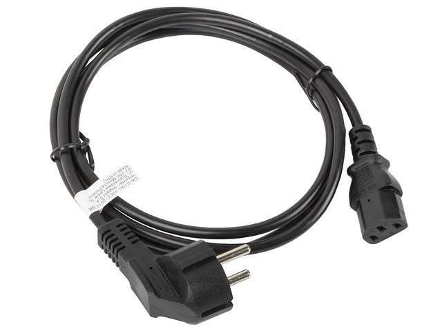 Lanberg de alimentacion schuko cee 7 - 7 a iec320 c13 1.8m
