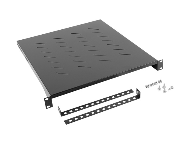 Lanberg Bandeja fija 1u 483x500 mm hasta 25 kg rack de 19 negro