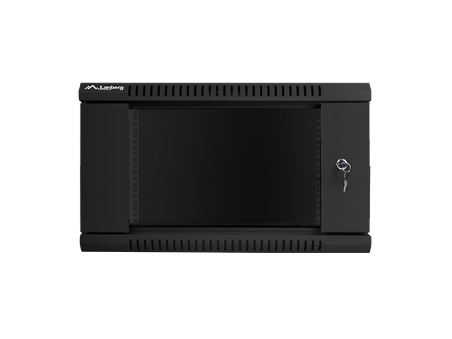 Armario rack lanberg 6u 600x450x368 auto ensamblado 19 pulgadas hasta 60 kg negro