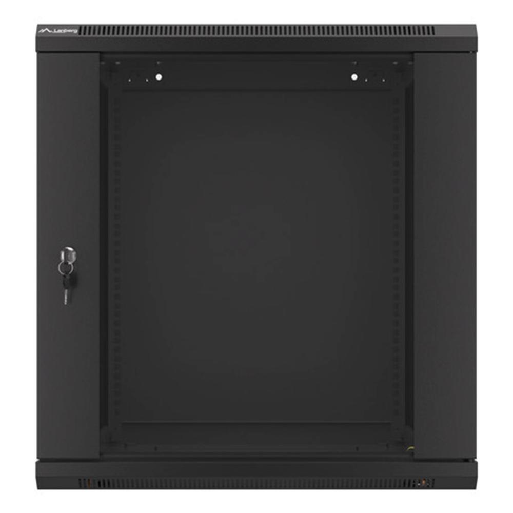 Lanberg Armario mural rack 19" negro
