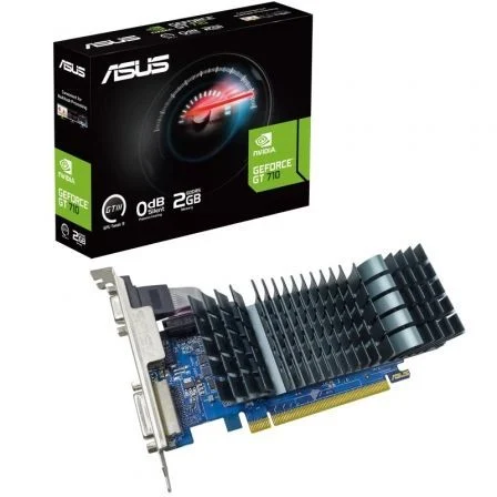 ASUS GeForce Gt 710 Sl Evo Brk/ 2GB GDDR5/ Compatible con Perfil Bajo