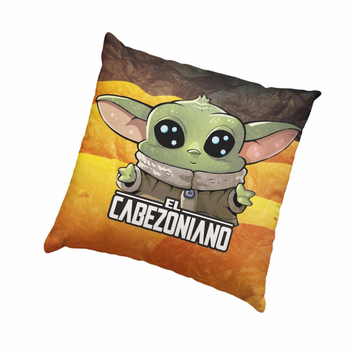 SD toys Cojin cuadrado star wars el mandaloriano cabezoniano baby yoda envasado vacio