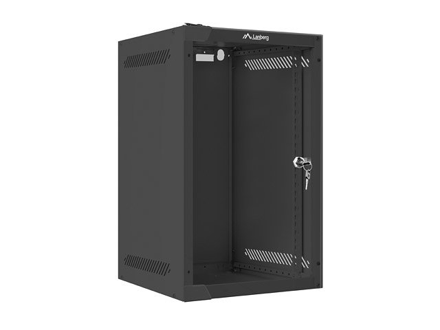 Armario rack lanberg 9u 280x310 auto ensamblado 10 pulgadas hasta 20 kg negro
