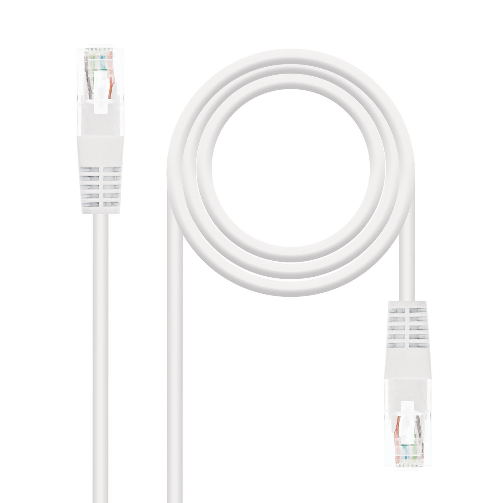 NANOCABLE CABLE RED LATIGUILLO CAT.6 UTP AWG24, BLANCO 2.0 M