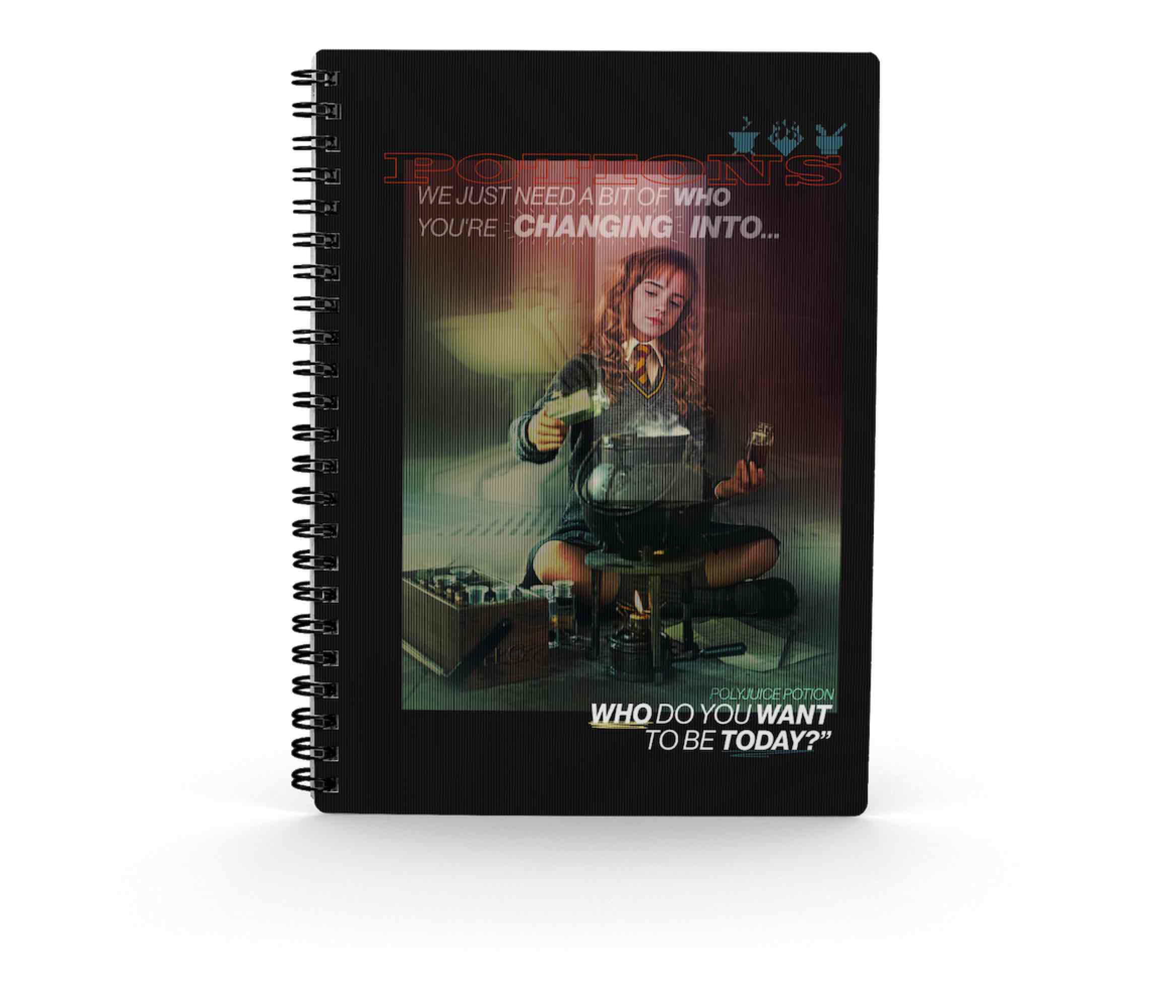 SD toys Libreta efecto 3d harry potter hermione pociones