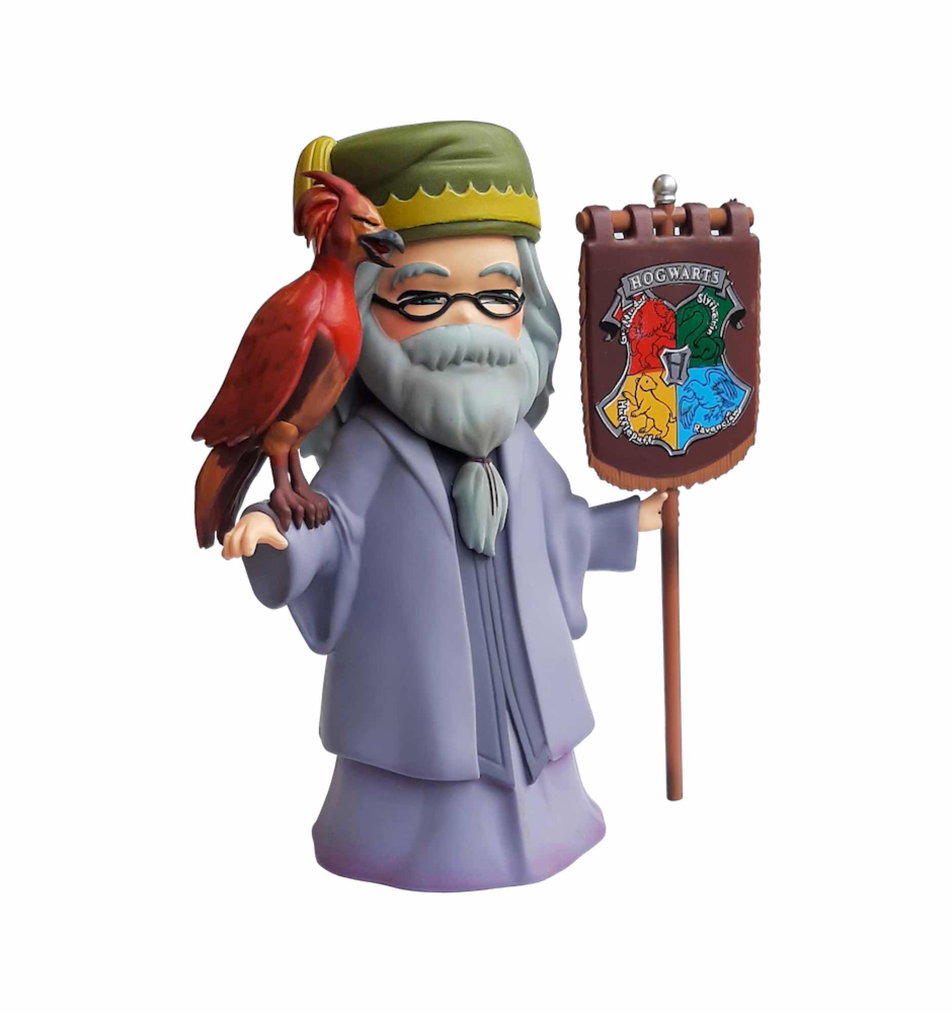Plastoy Figura harry potter albus dumbledore & fenix estandarte hogwarts