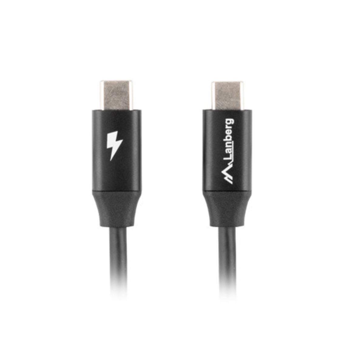 Lanberg USB tipo c 0.5m - macho - macho - carga rapida negro
