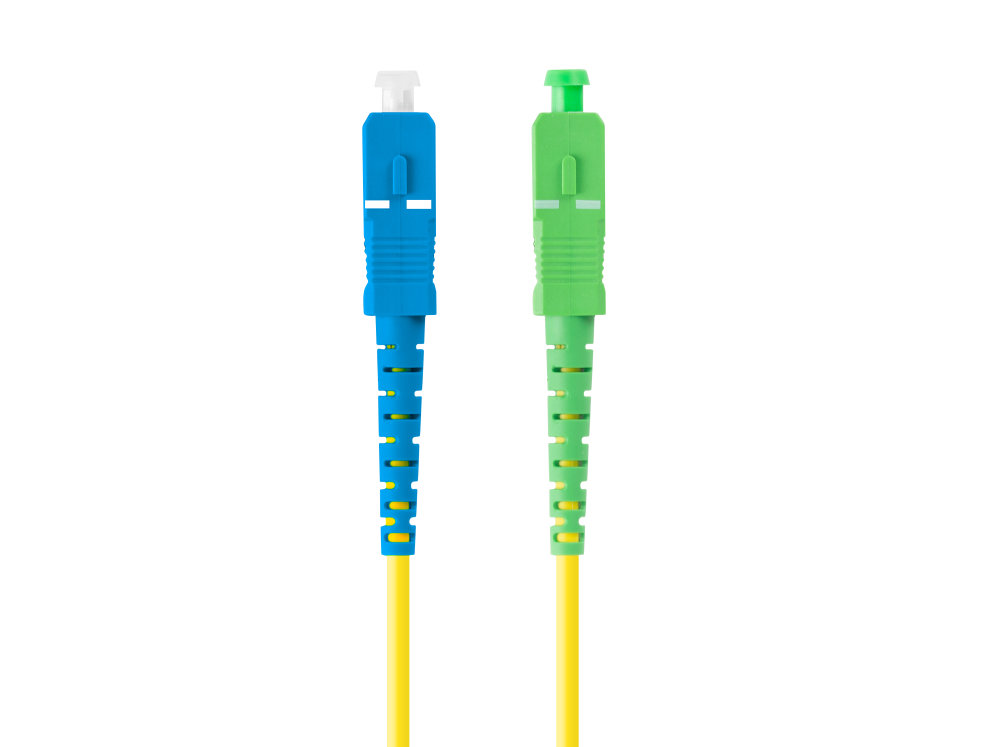 Latiguillo fibra optico sc - apc a sc - upc lanberg 1m mono simplex g657a1 lszh amarillo