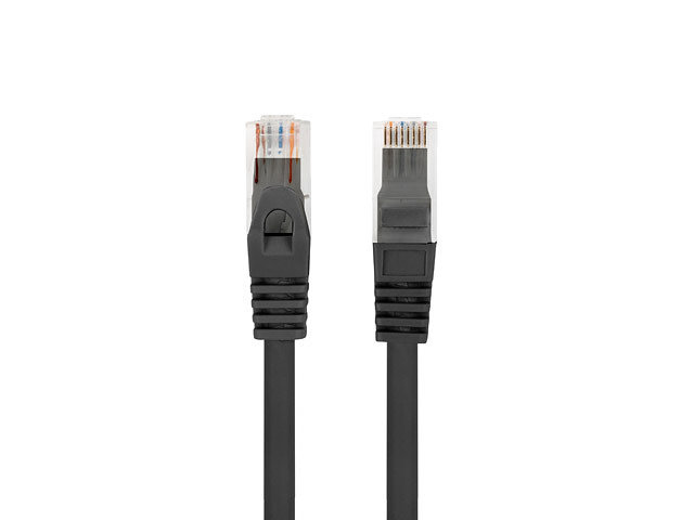 Cable red lanberg latiguillo cat.6 utp lszh cu 0.25m negro fluke passed