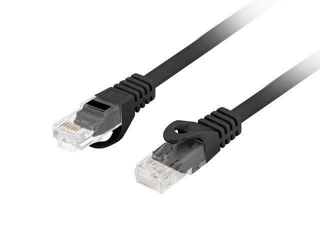 Cable red lanberg latiguillo cat.6 utp lszh cu 2m negro fluke passed