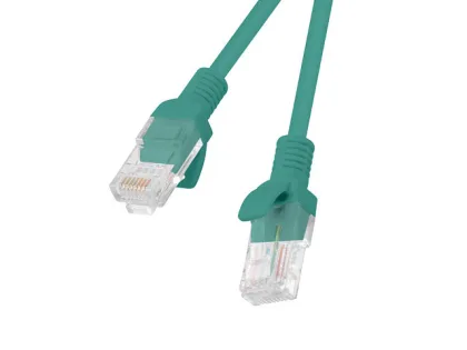 Lanberg latiguillo cat.6 utp cu 0.5m fluke passed red / verde
