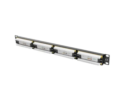 Lanberg Patch panel cat.6 utp 24 puertos 1u cat.6 utp 19" negro