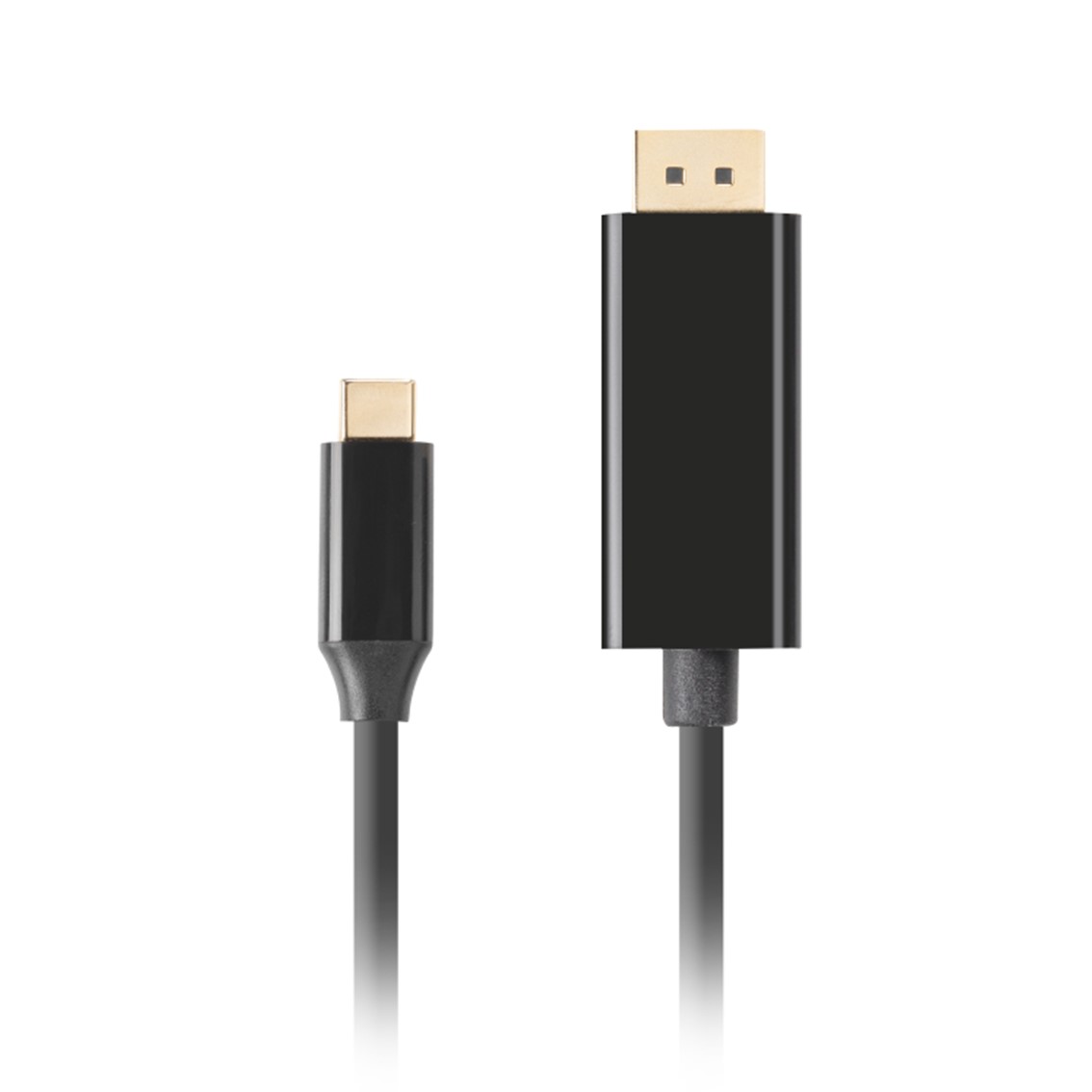 Cable usb tipo c a displayport 4k lanberg macho -  macho 1m negro