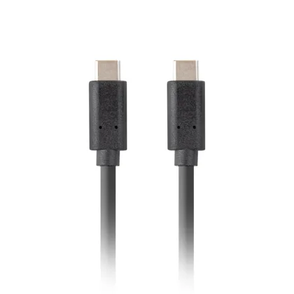 Lanberg USB tipo c 1.8m - macho - macho negro