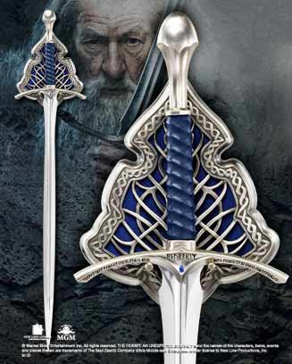 The noble collection Replica espada gandalf glamdring edición especial tamaño real de 120 cm en acero