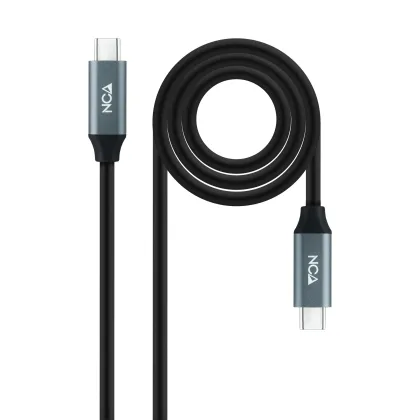 Nanocable 10.01.4303, 3 m, USB C, USB C, USB 3.2 Gen 2x2, 20 Gbit/s Negro / Gris – USB-C