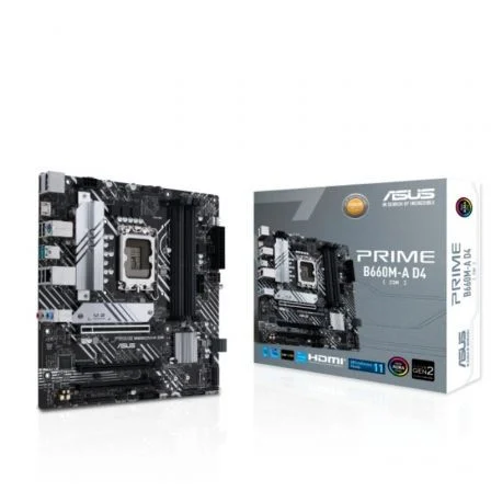 ASUS Prime B660M-A D4-CSM/ Socket 1700/ DDR4/ PCIe 4.0/ Micro Atx