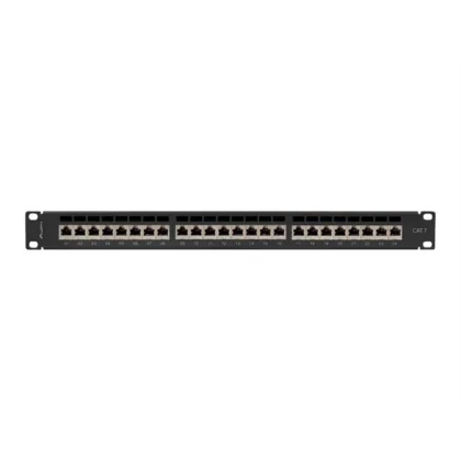 Lanberg Patch panel 24 puertos 1u cat.7 ftp 19" negro