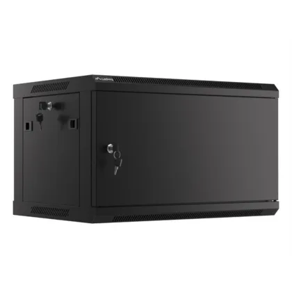 Lanberg Armario mural rack 19" negro